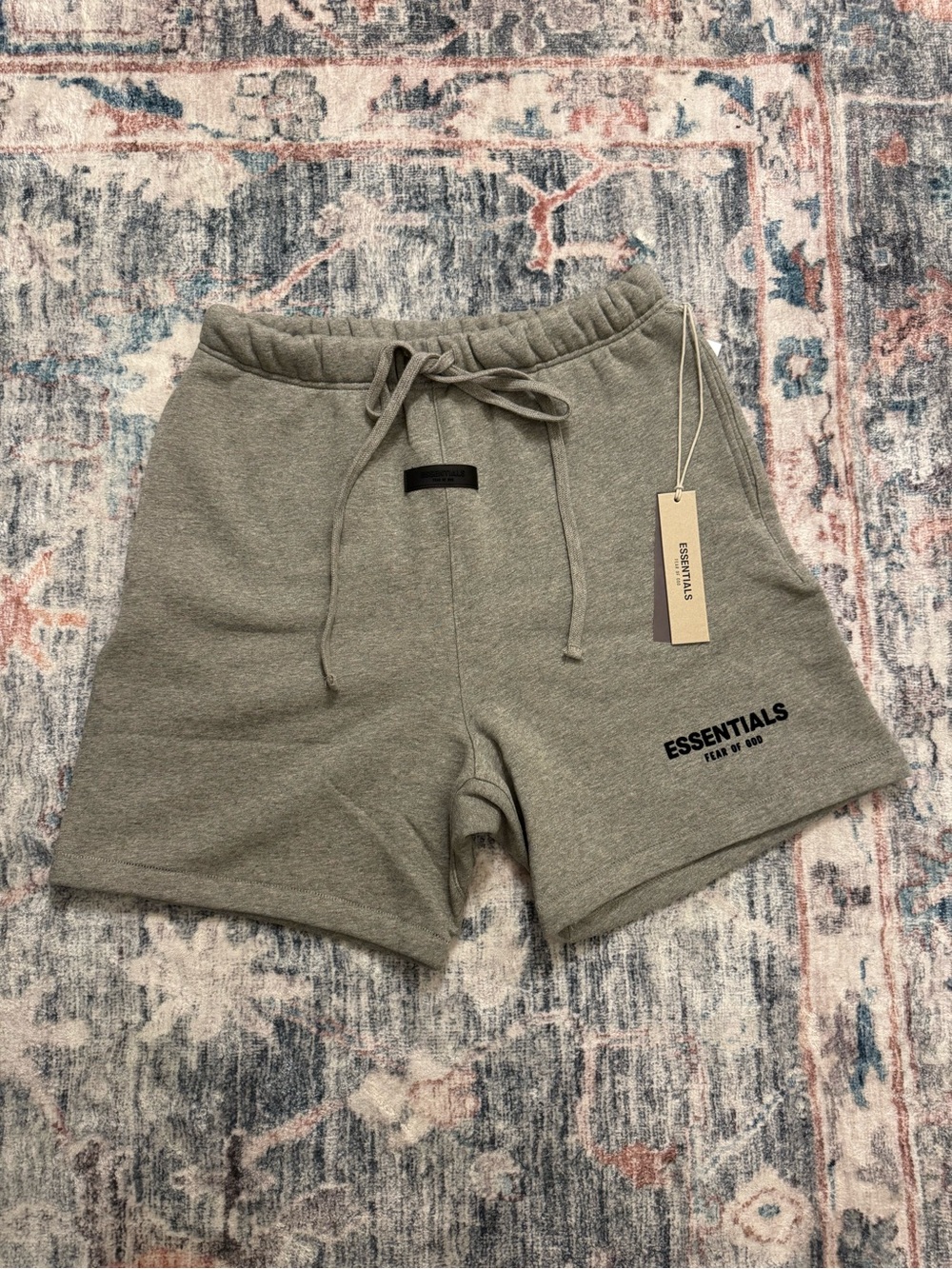 Fear of God ESSENTIALS Men's Grey Logo Sweat Shorts